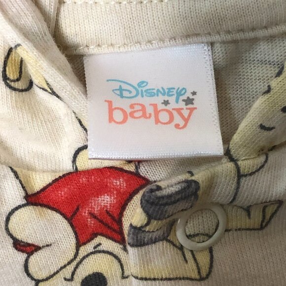 DISNEY BABY Winnie The Pooh Snap Front Jacket Hoodie with Bear Ears 12 months - Picture 4 of 11